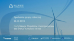 Blue Baltic Community - Certyfikacja Projektów i komponentów dla Offshore Wind